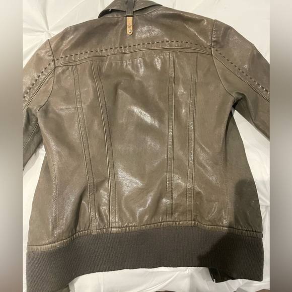 Mackage Aritiza Leather Bomber Jacket - Picture 1 of 4